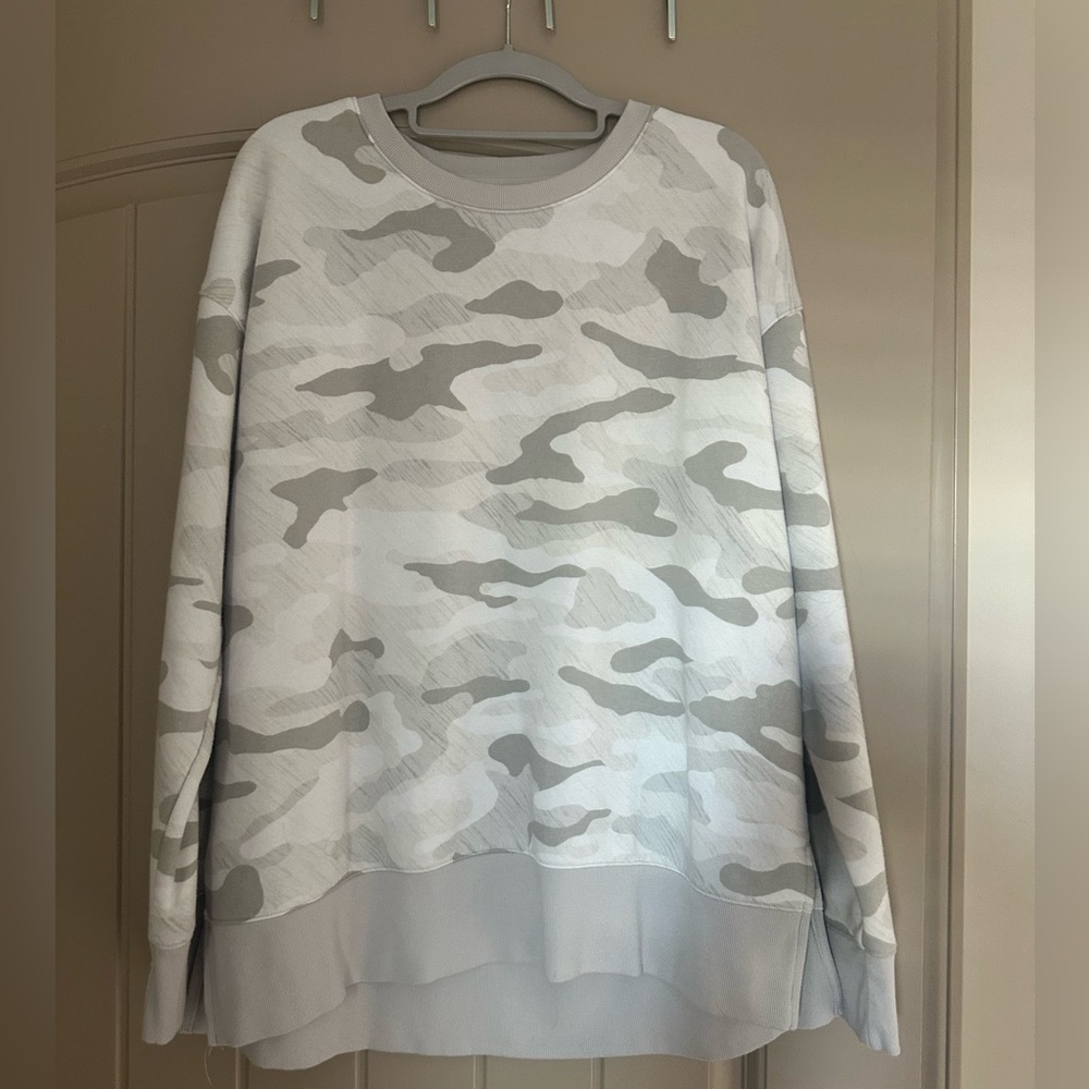Women’s Gray Camo Crewneck